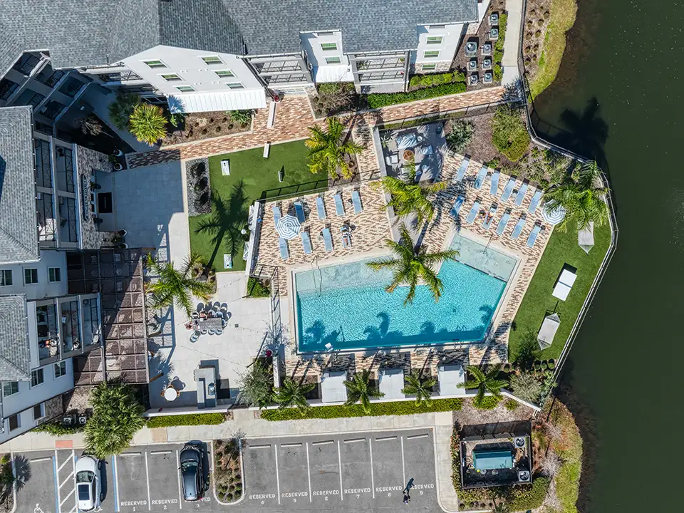 An aerial view of Summerhouse, an apartment complex in Lakewood Ranch that Morris Engineering was part of the team to develop.